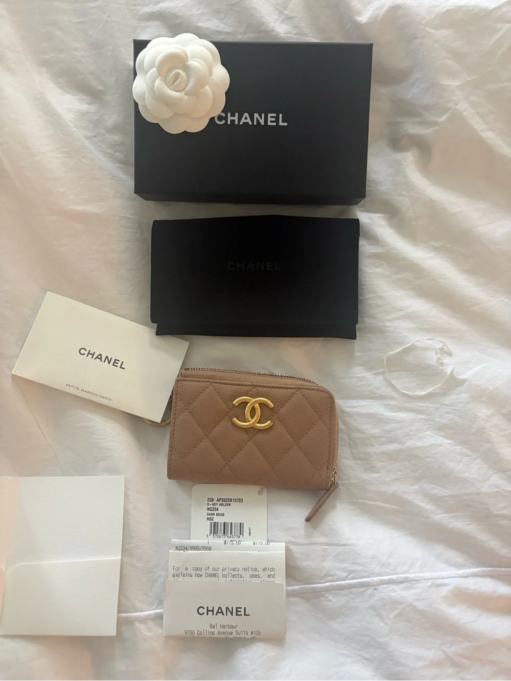 CHANEL quilted leather